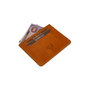 Zoozie Bags Cartera Unisex en Mostaza de Cuero Genuino